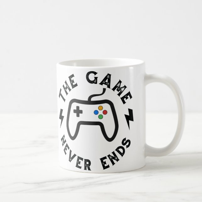 Mug Le jeu n'est jamais terminé (Droite)
