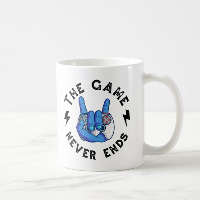 Mug Le jeu n'est jamais terminé (Droite)