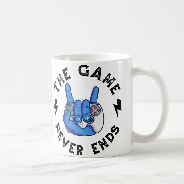 Mug Le jeu n'est jamais terminé (Droite)