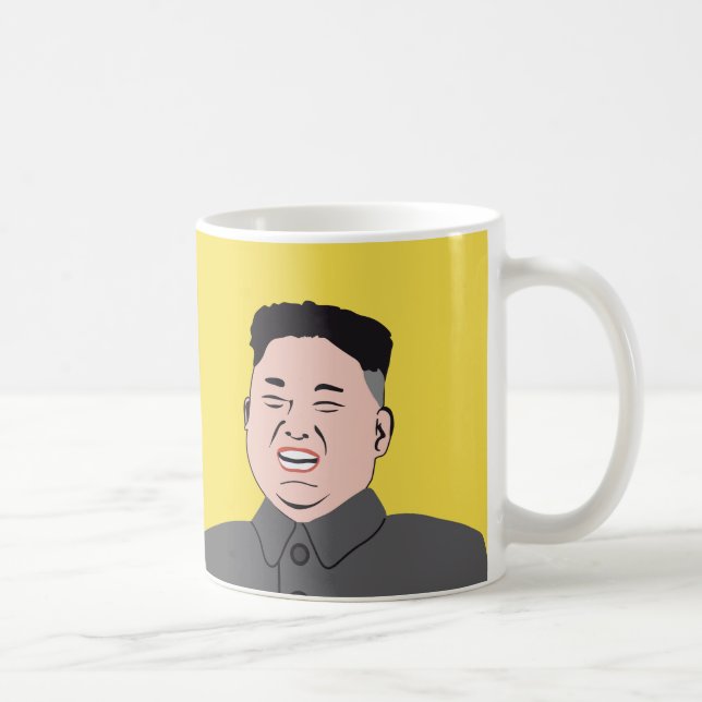Mug Le Jong-ONU riant de Kim - deux images (Droite)