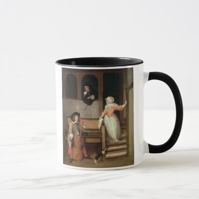 Mug Le joueur de violoncelle, c.1700 (huile sur la (Droite)