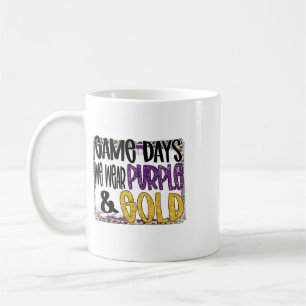 Mug Le Jour De Match De Foot Nous Portons Le Violet Et
