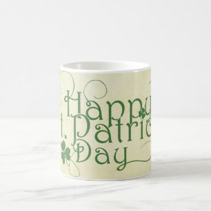 Mug Le jour de St Patrick heureux rustique