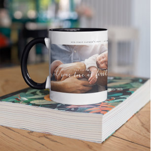 Mug Le jour où j'ai rencontré mon papa Photo Première