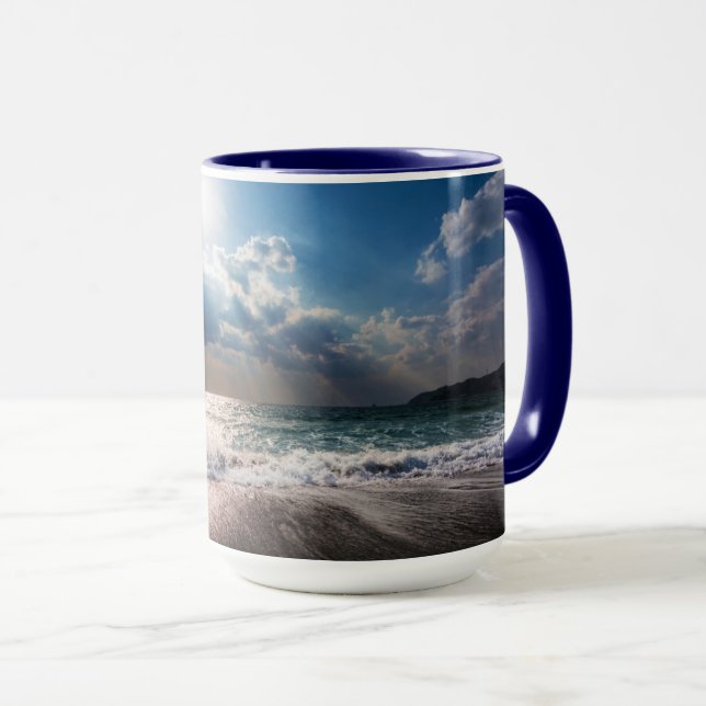 Mug Le jour passé à la plage (Devant droit)