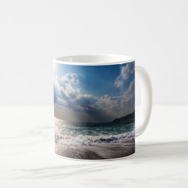 Mug Le jour passé à la plage (Devant droit)