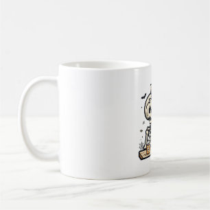 Mug Le Journal du Squelette de la Fête d'Halloween The