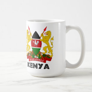 Mug Le KENYA - emblème/drapeau/manteau des