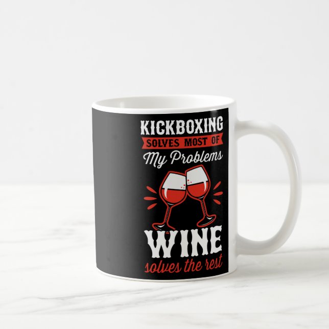 Mug Le kickboxing résout la plupart de mes problèmes,  (Droite)
