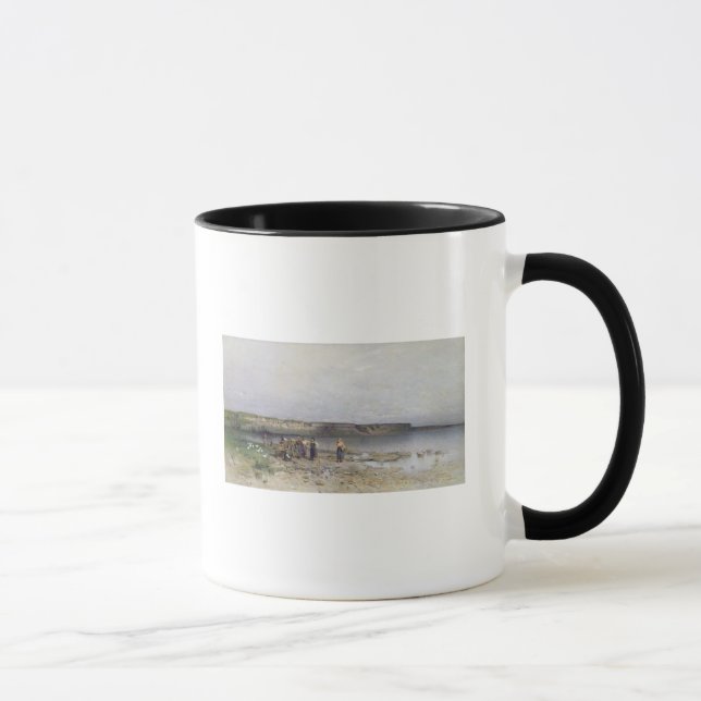 Mug Le Lac Balaton avec le rivage d'Akarattya, 1885 (Droite)