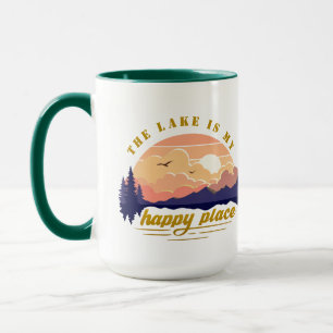Mug Le lac est mon endroit heureux