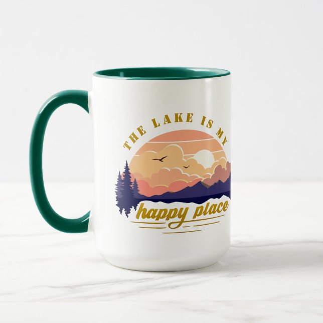 Mug Le lac est mon endroit heureux (Gauche)