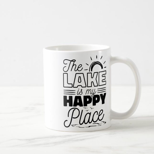 Mug Le Lac Est Mon Endroit Heureux (Droite)