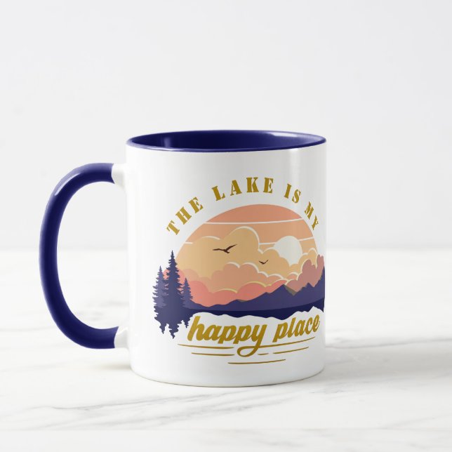 Mug Le lac est mon endroit heureux (Gauche)