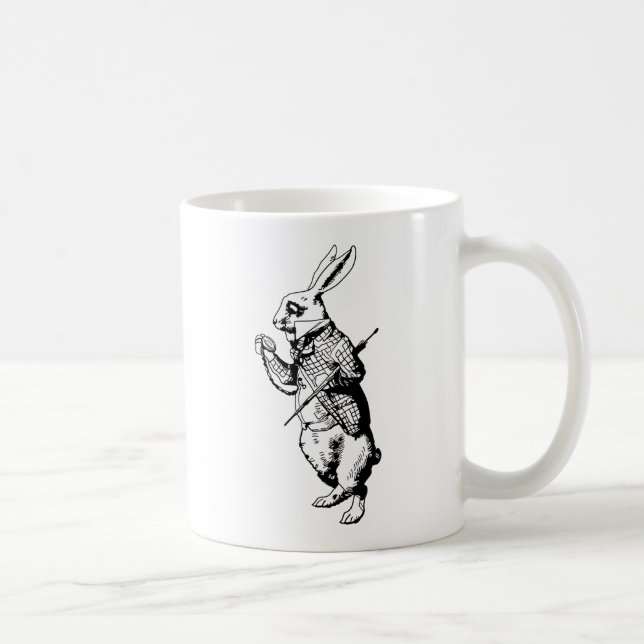 Mug Le lapin blanc encré (Droite)