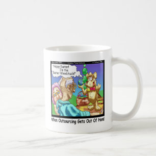 Mug Le lapin de Pâques est une marmotte drôle