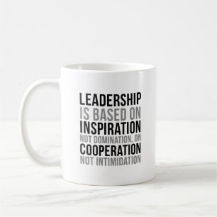 Mug Le Leadership Repose Sur L'Inspiration