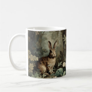 Mug Le lièvre d'Antiquité de charme dans la forêt luxu