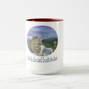 Mug Le lion et l'agneau christien