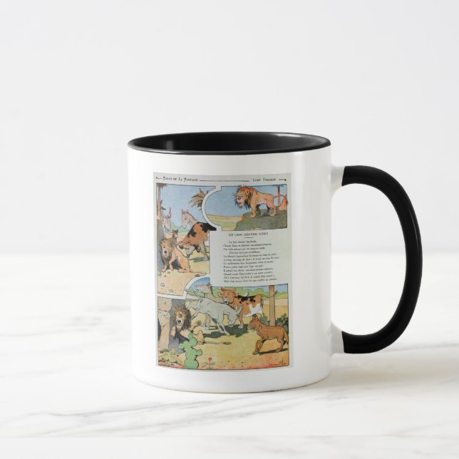 Mug Le lion vieillissant, des fables (Droite)