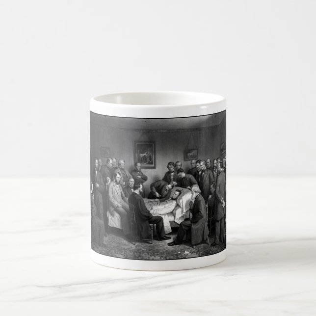 Mug Le lit de mort de Lincoln (Centre)