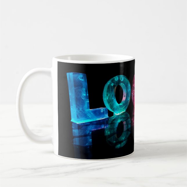 Mug Le Logan nommé dans 3D s'allume (la photographie) (Gauche)