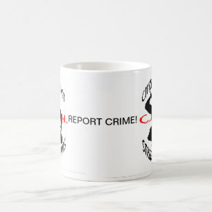 Mug le logo d'argent liquide, le logo d'argent