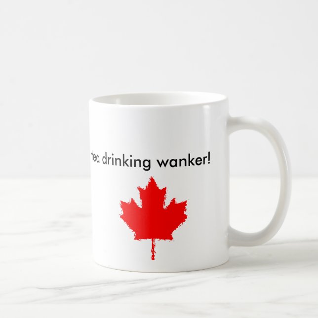 Mug le logo de café, MapleLeaf a peint, je bois la Co… (Droite)