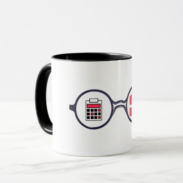 Mug "Le logo du comptable doué" (Devant gauche)