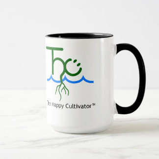 Mug Le logo heureux de Cultivator™ et les 15oz nommés
