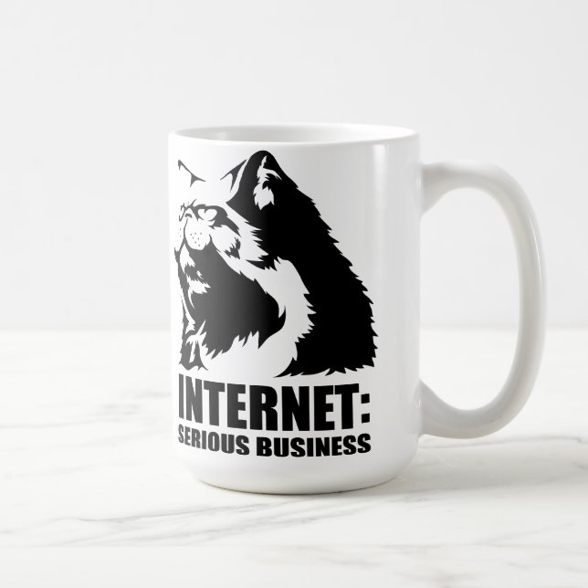 Mug le lolcat l'Internet est des affaires sérieuses (Droite)