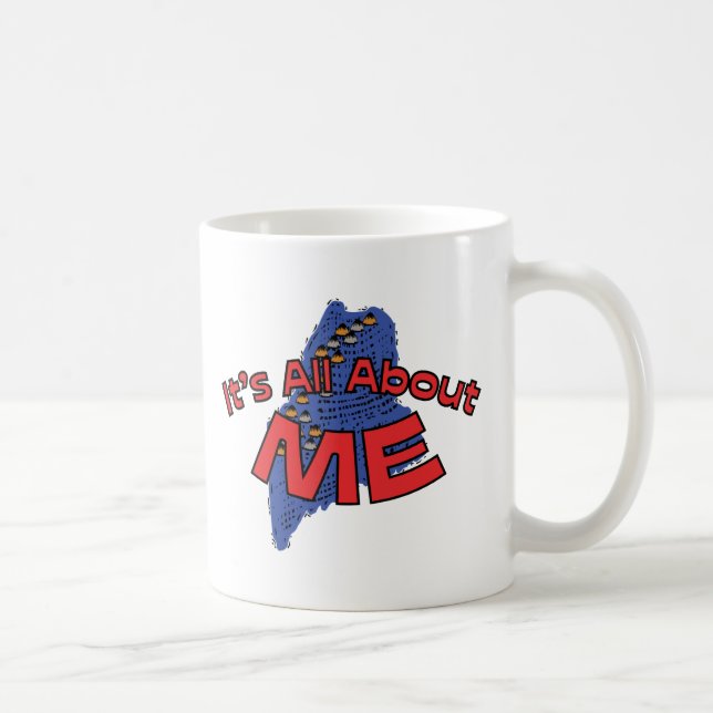 Mug Le Maine JE ~ de devise d'état d'USA il est tout (Droite)