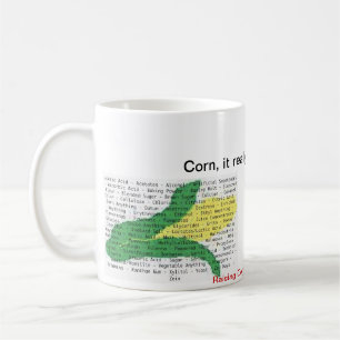 Mug Le maïs est dans tout - liste d'allergène de ma
