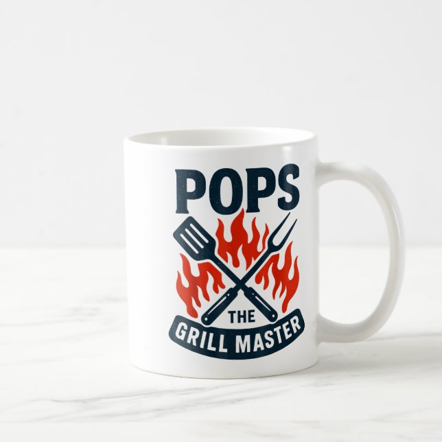 Mug Le Maître du Grill Bbq Fête des Pères Papy Grillad (Droite)