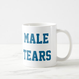 Mug Le mâle bleu déchire la turquoise ironique de