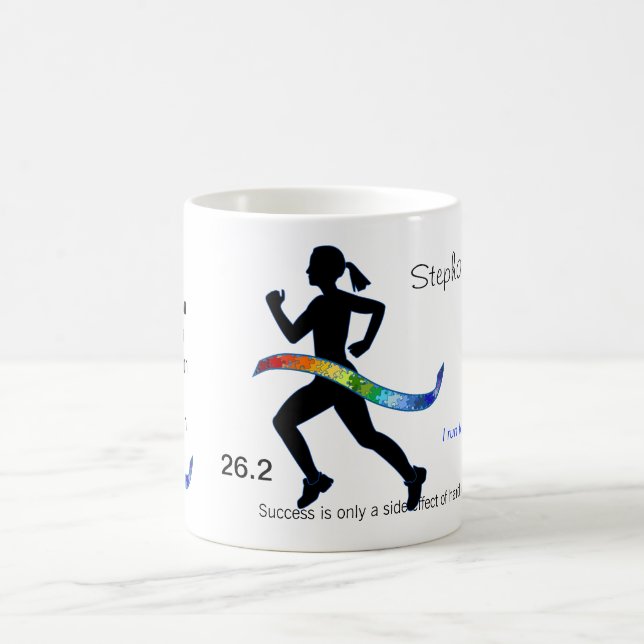 Mug Le marathon des femmes avec le ruban de puzzle (Centre)