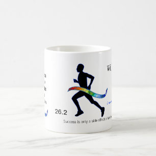 Mug Le marathon des hommes avec le ruban de puzzle