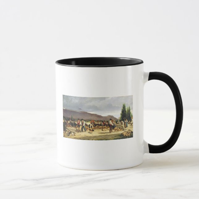 Mug Le marché de porc, 1875 (Droite)