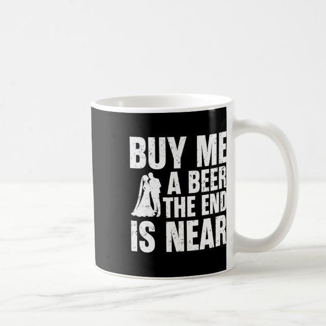 Mug Le Mari Célibataire Fournit La Fête De Mariage  (Droite)