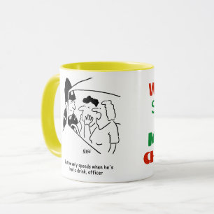 Mug Le mari de la femme est un chauffeur de boisson