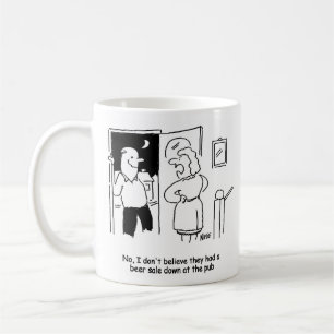 Mug Le mari dit qu'il y a eu une vente de bière au pub