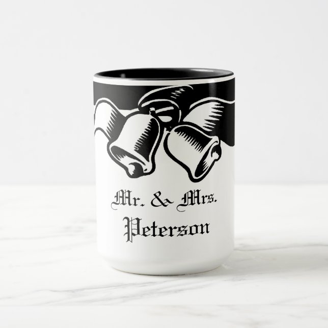 Mug Le mariage Bells M. Et Mme. (Centre)