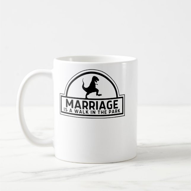 Mug Le Mariage Est Une Promenade Dans Le Parc (Gauche)