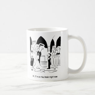 Mug Le mariage Pageboy est "Dans le train". Drôle