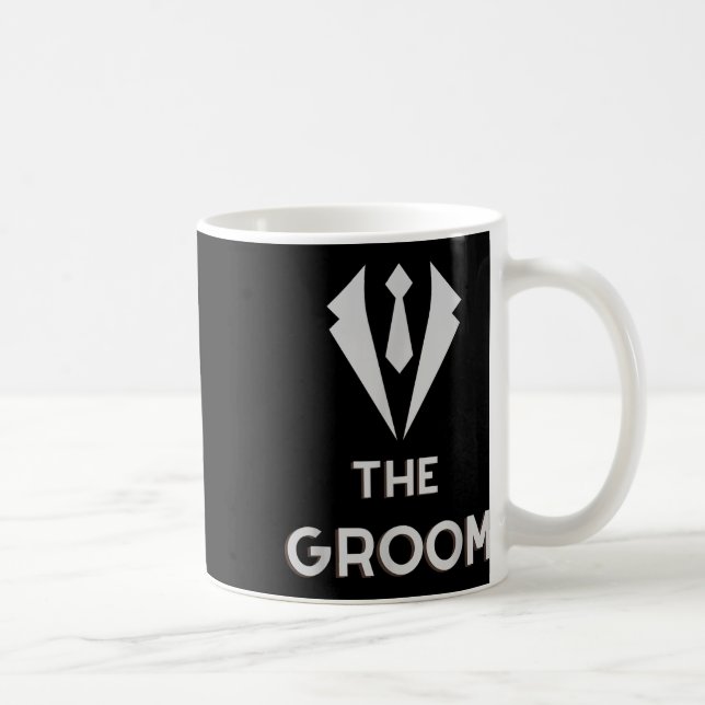 Mug Le Marié Accroupi Célibataire Fournit La Fête De M (Droite)