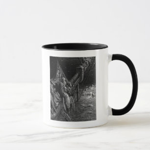 Mug Le marin regarde fixement sur les serpents dans