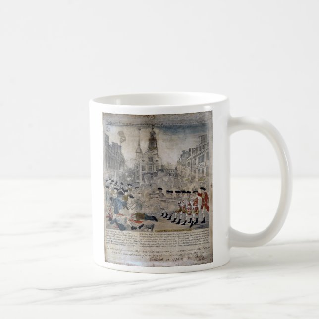 Mug Le massacre de Boston par Paul Revere 1770 (Droite)
