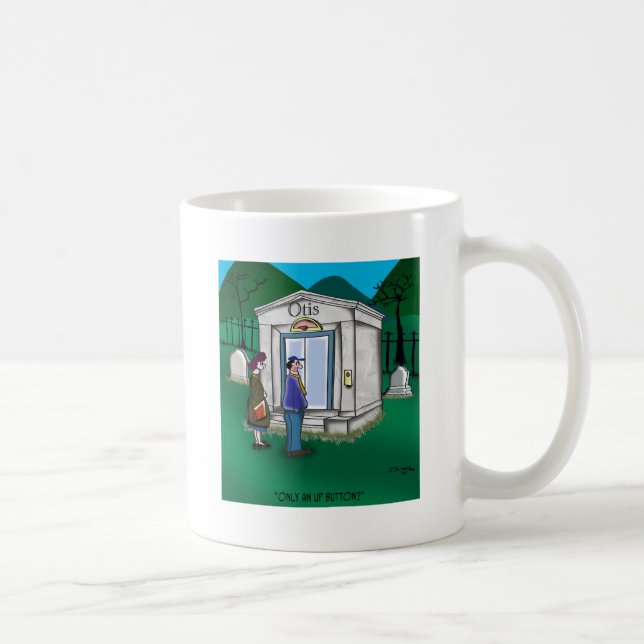 Mug Le mausolée d'Otis Elevator n'a qu'un bouton de ha (Droite)