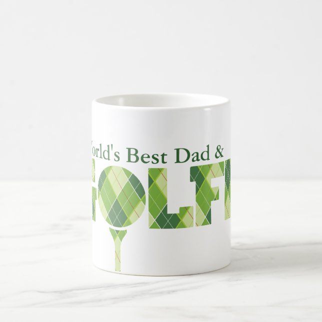 Mug Le meilleur amusement du papa et du golfeur du (Centre)