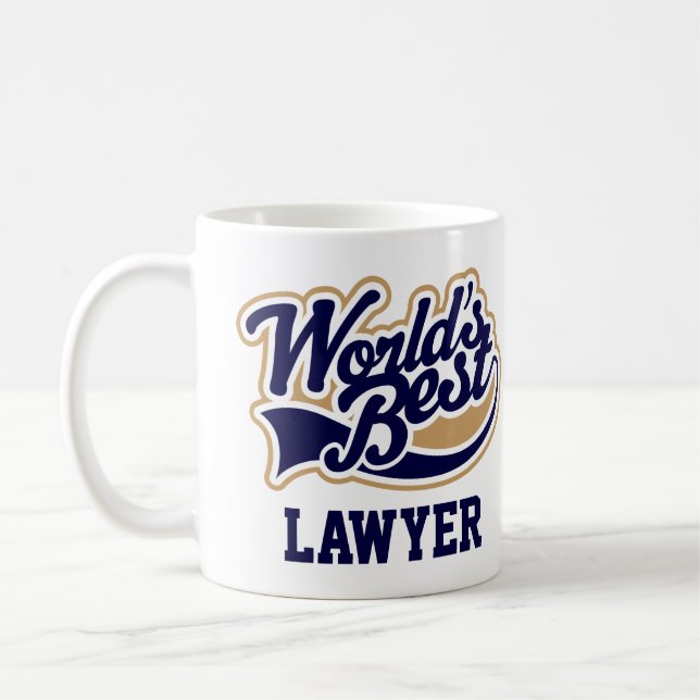 Mug Le meilleur avocat des mondes de cadeaux du procur (Gauche)